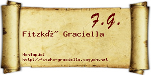 Fitzkó Graciella névjegykártya