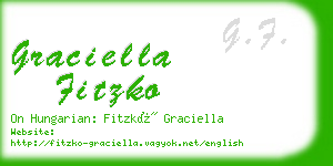 graciella fitzko business card